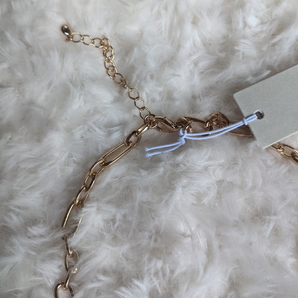 BP Seashell Tassels Chain Necklace Neon Pink Orange - Picture 4 of 5